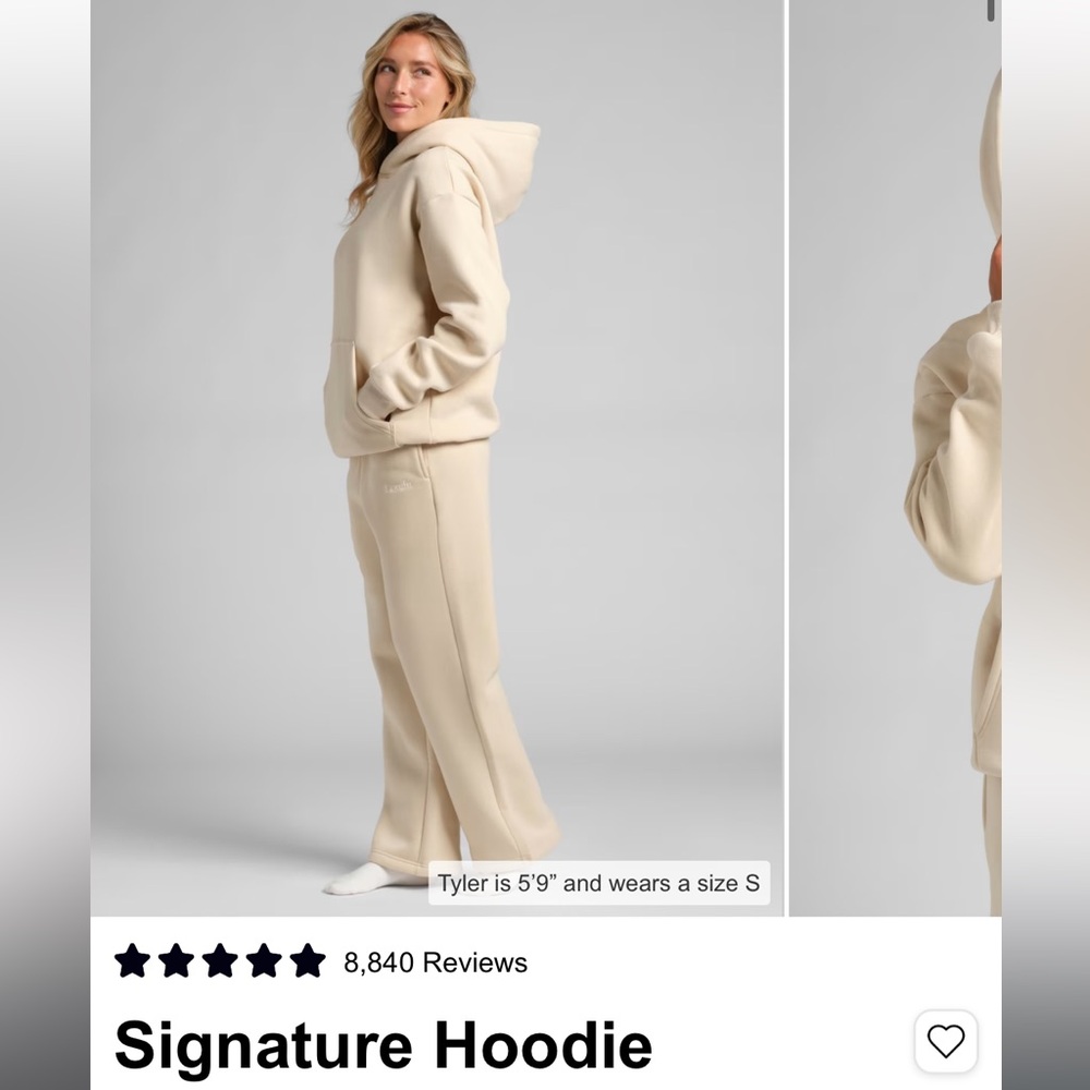 NIB Comfrt SET signature hoodie and straight leg sweatpants